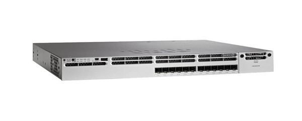 WS-C3850-12S-S-RF - Cisco Catalyst 3850-12S 12x SFP Ports, Layer 3 Managed Rack-Mountable Switch