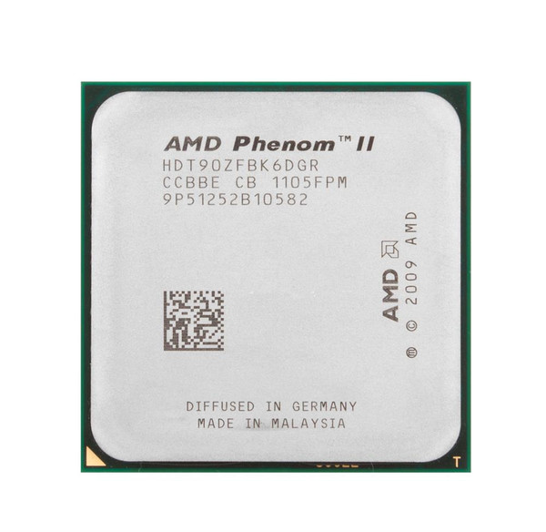 HDT90ZFBK6DGR - AMD Phenom II X6 1090T 3.20GHz 6MB L3 Cache Socket AM3 Hexa-core Processor