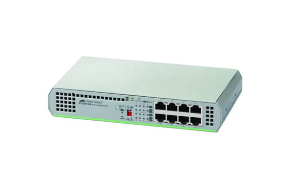 AT-GS910/8E-30 - Allied Telesis 8-Port 10/100/1000Base-T Gigabit Ethernet Layer2 Unmanaged Rack-Mountable Network Switch