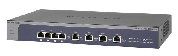 SRX5308-100NAS - Netgear Prosafe SRX5308 230V Quad Port 10/100/1000Base-T Gigabit Ethernet SSL VPN Firewall Router