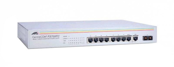 AT-FS709FC/SC - Allied Telesis 10/100TX x 8-Ports Unmanaged Fast Ethernet Switch +1 100FX