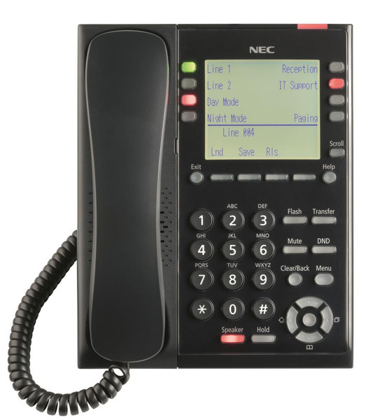 BE116517 - NEC Display SL2100 IP Phone Black Wired Handset