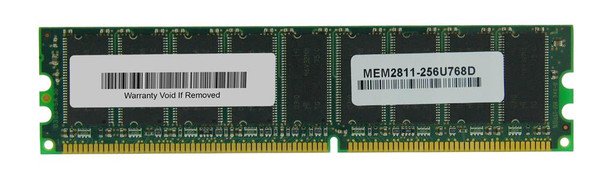 MEM2811-256U768D= - Cisco 512MB DDR DRAM ECC 184-Pin DIMM Memory Upgrade for 2811 Integrated Services Router