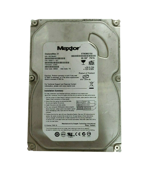 STM380215A - Seagate 80GB 7200RPM IDE Ultra ATA/100 ATA-6 3.5-Inch Hard Drive