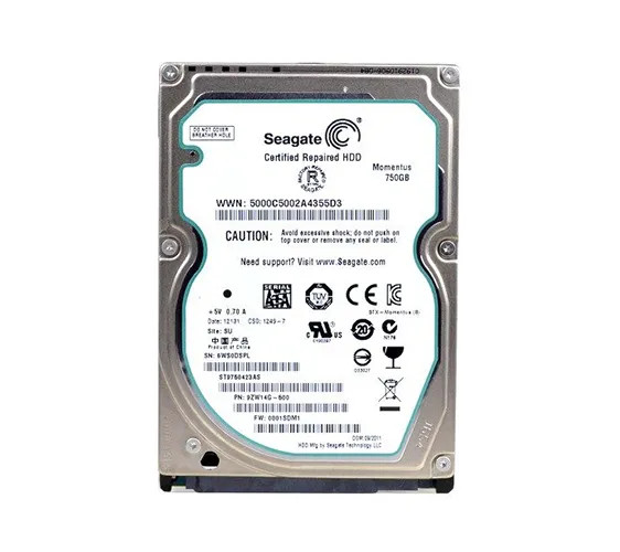 ST9750423AS - Seagate Momentus 750GB 5400RPM SATA 3Gb/s 16MB Cache CE 2.5-Inch Hard Drive