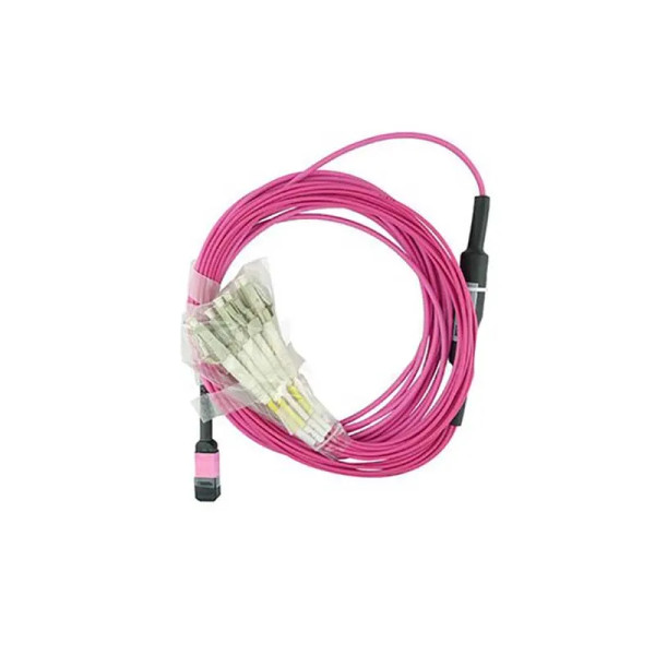 7Z57A03574 - Lenovo 3m MPO to 4x LC Breakout OM4 Multi Mode FIbre Cable