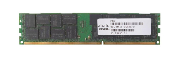 UCS-MKIT-164RX-D= - Cisco 32GB Kit 2 x 16GB DDR3-1333MHz PC3L-10600 ECC Registered CL9 240-Pin DIMM 1.35V Quad Rank Memory for U