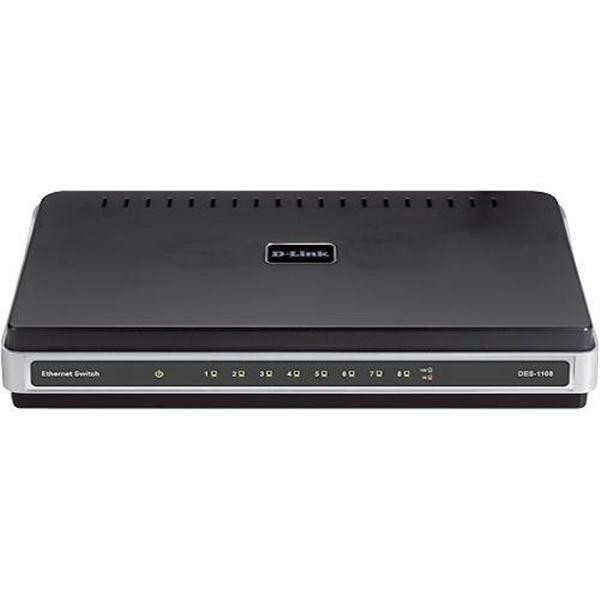 DES-1108-A1 - D-Link Switch DES-1108 Desktop Switch 10/100BASE-TX 8-Ports 64KB