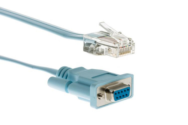 CAB-CONSOLE-RJ45= - Cisco Console Cable 6Ft With Rj45 And Db9F