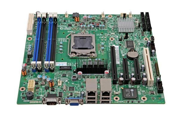 DBS1200BTSR - Intel S1200BTSR LGA1155 Micro-ATX Motherboard C202 Chipset Xeon E3-1200 Core i3 2100 DDR3 4x DIMM Socket Server Board