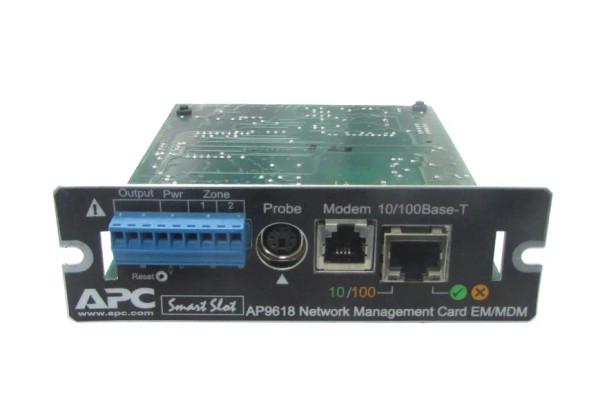 AP9618 - APC UPS Network Management Card w/ Environmental Monitoring & Out of Band ManagementBlack