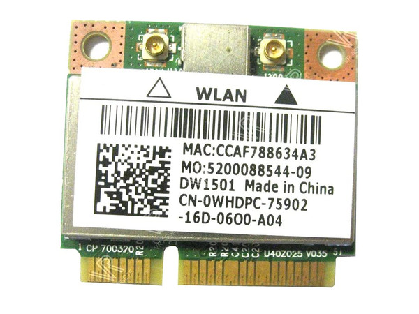 WHDPC - Dell 1501 802.11b/g/n PCI Express Half-Height Mini WLAN Card