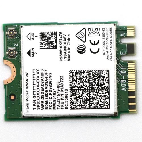 01AX722 - Lenovo Wireless Card for ThinkPad Yoga 370