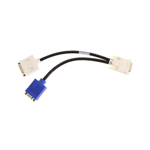 WU329 - Dell DVI to DVI/VGA Dual Monitor Splitter Y-Cable for Precision T5400 / OptiPlex 580 / OptiPlex 745