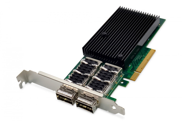 DN-10190 - DIGITUS 2 Port 40 Gigabit Ethernet Network Card, QSFP+, PCI Express, Mellanox