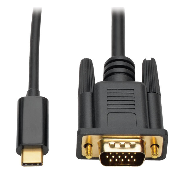 U444-003-V - Tripp Lite 0.91m USB Type-C USB-C to VGA Adapter Cable M/M, 1920 x 1200 1080p