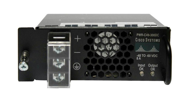 PWR-C49-300DC-F= - Cisco 300-Watts DC Power Supply Front Exhaust for Catalyst 4948E-F Switch