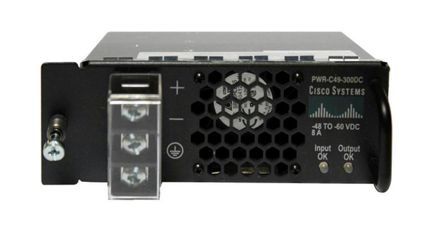 PWR-C49-300DC-F - Cisco 300-Watts DC Power Supply Front Exhaust for Catalyst 4948E-F Switch