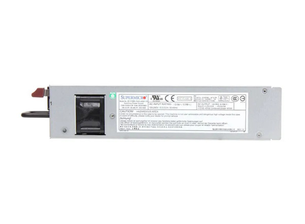 PWS-406P-1R - SuperMicro 400-Watts 220V 1U Redundant 80 Plus Gold AC Power Supply