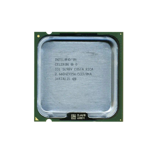 RP355 - Dell 2.66GHz 533MHz FSB 256KB L2 Cache Socket PLGA775 Intel Celeron D 331 Single-core 1 Core Processor