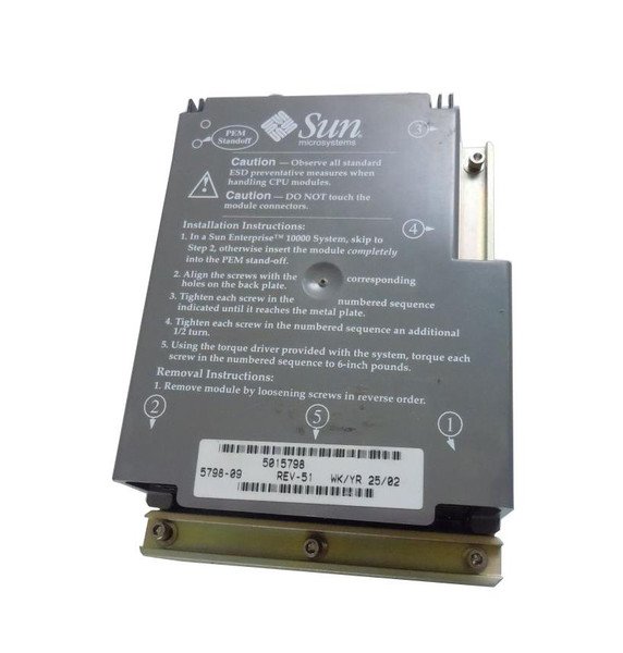 501-5798 - Sun 464/466MHZ SPARE Processor