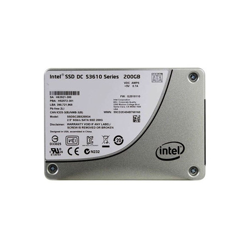 SSDSC2BX200G4 - Intel DC S3610 200GB Multi-Level Cell SATA 6Gb/s 2.5-Inch Solid State Drive