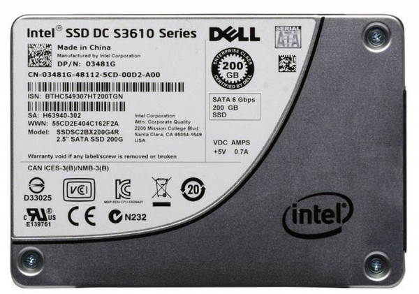 SSDSC2BX200G4R - Intel 200GB Mlc Sata 6gbps 2.5inch Enterprise Class Dc S3610 Series Solid State Drive (dual Label/ Dell / )