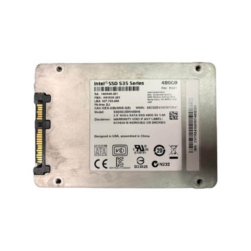 SSDSC2BW480H6 - Intel 535 480GB Multi-Level-Cell SATA 6Gb/s 2.5-Inch Solid State Drive