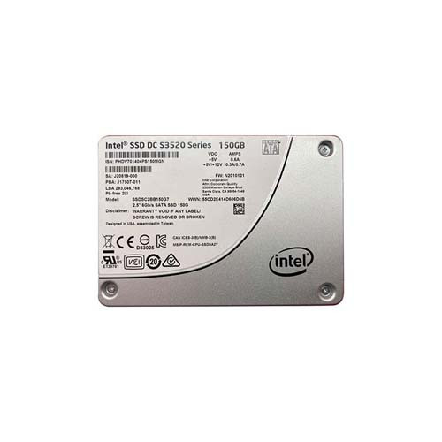 SSDSC2BB150G7 - Intel S3520 150GB Multi-Level Cell SATA 6Gb/s 2.5-Inch Solid State Drive