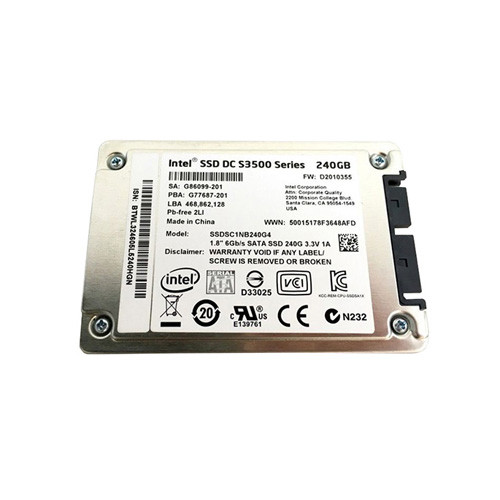 SSDSC1NB240G4 - Intel DC S3500 240GB Multi-Level Cell SATA 6Gb/s 1.8-Inch Solid State Drive