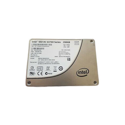 SSDSC1NA200G3 - Intel 200GB MLC SATA 6Gbps 1.8-inch Internal SSD High Endurance AES-256 PLP DC S3700 Series