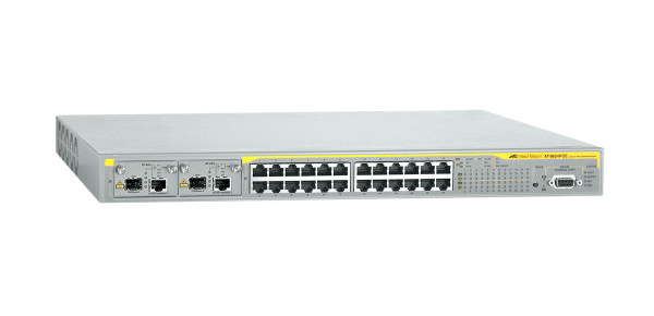 AT-8624POE-40 - Allied Telesis 24-Port 10/100Base-TX PoE Layer 3 Managed Fast Ethernet Switch with 2 Module Bay Uplinks