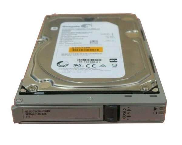 UCSC-C3X60-HD6TB-RF - Cisco 6TB 7200RPM SAS 12Gbps Nearline Hot Swap 3.5-inch Internal Hard Drive for UCS C3160 Rack Server