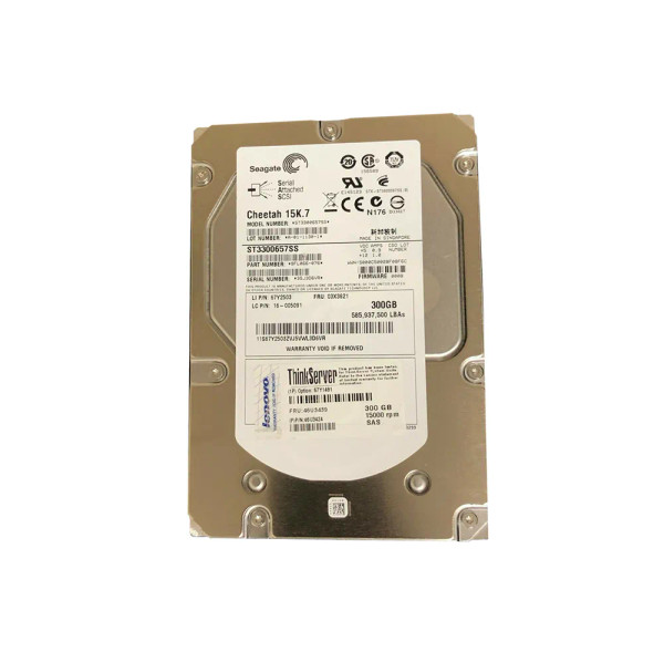 67Y1481 - Lenovo 300GB 15000RPM SAS 6Gbps Hot Swap 16MB Cache 3.5-inch Internal Hard Drive for ThinkServer
