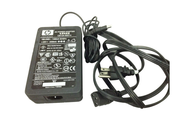 C8124-60014 - HP 32V 2.2A AC Power Adapter for Business Inkjet 2300 / 1100 / 2300n