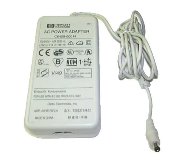 C6409-60014 - HP 20-Watts 100-240V 50-60Hz Power Adapter for DeskJet 700/800/900