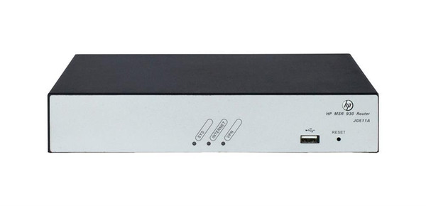 JG511A#ACF - HP MSR930 1 x WAN Port 10/100/1000Base-T RJ-45 + 4 x LAN Ports 10/100/1000Base-T RJ-45 Gigabit Ethernet Router