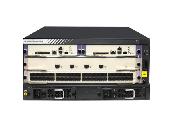 JG361-61001 - HP FlexNetwork HSR6800 HSR6802 2 x SAP Slots + 4 x HIM Slots + 8 x MIM Slots 5U Rack-mountable Router Chassis