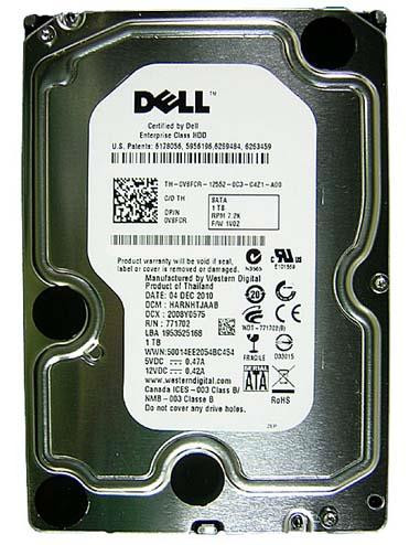 0GY906 - Dell 1TB 7200RPM SATA 3Gb/s 32MB Cache 3.5-Inch Hard Drive