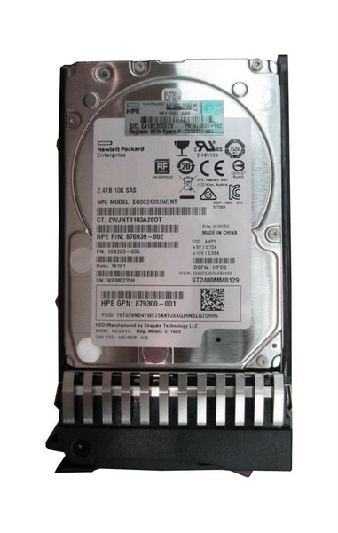 P00441-001 - HPE 2.4TB 10000RPM SAS 12Gb/s Hot-Swappable 2.5-inch Hard Drive