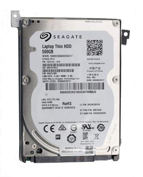 04X4060 - Lenovo 500GB 5400RPM SATA 6Gb/s 2.5-inch Hard Drive