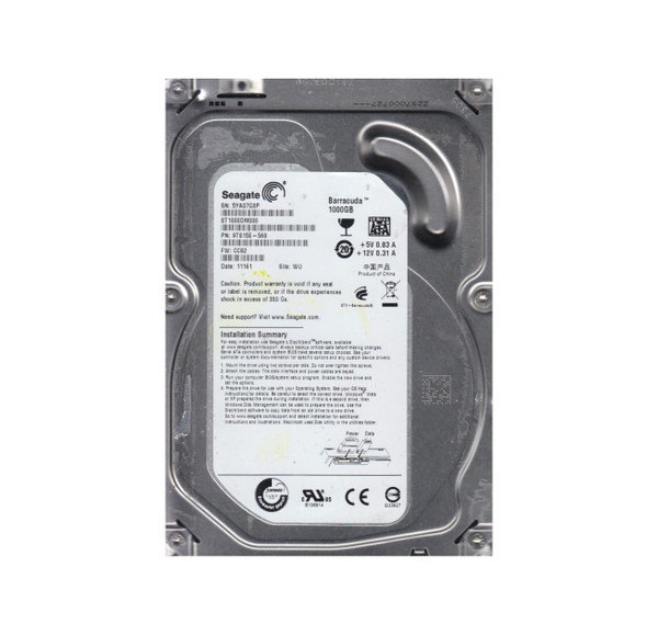 9TS15E-568 - Seagate 1TB SATA 3Gb/s 7200RPM 32MB Cache 3.5-Inch Hard Drive Storage