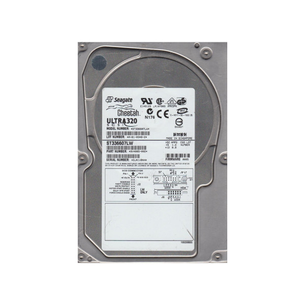 9V4005-002 - Seagate 36.4GB 10000RPM Ultra320 SCSI 68-Pin 3.5-Inch Hard Drive 8MB Cache Storage