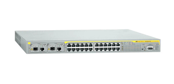 AT-8624POE-20 - Allied Telesis 24-Port 10/100Base-TX PoE Layer 3 Managed Fast Ethernet Switch with 2 Module Bay Uplinks