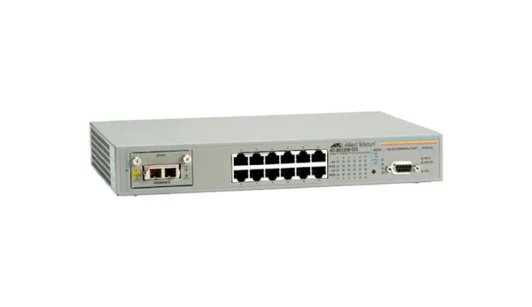 AT-8012M-QS - Allied Telesis 12-Port 10/100Base-T Fast Ethernet Layer 2 Managed Network Switch with 1 Expansion Slot