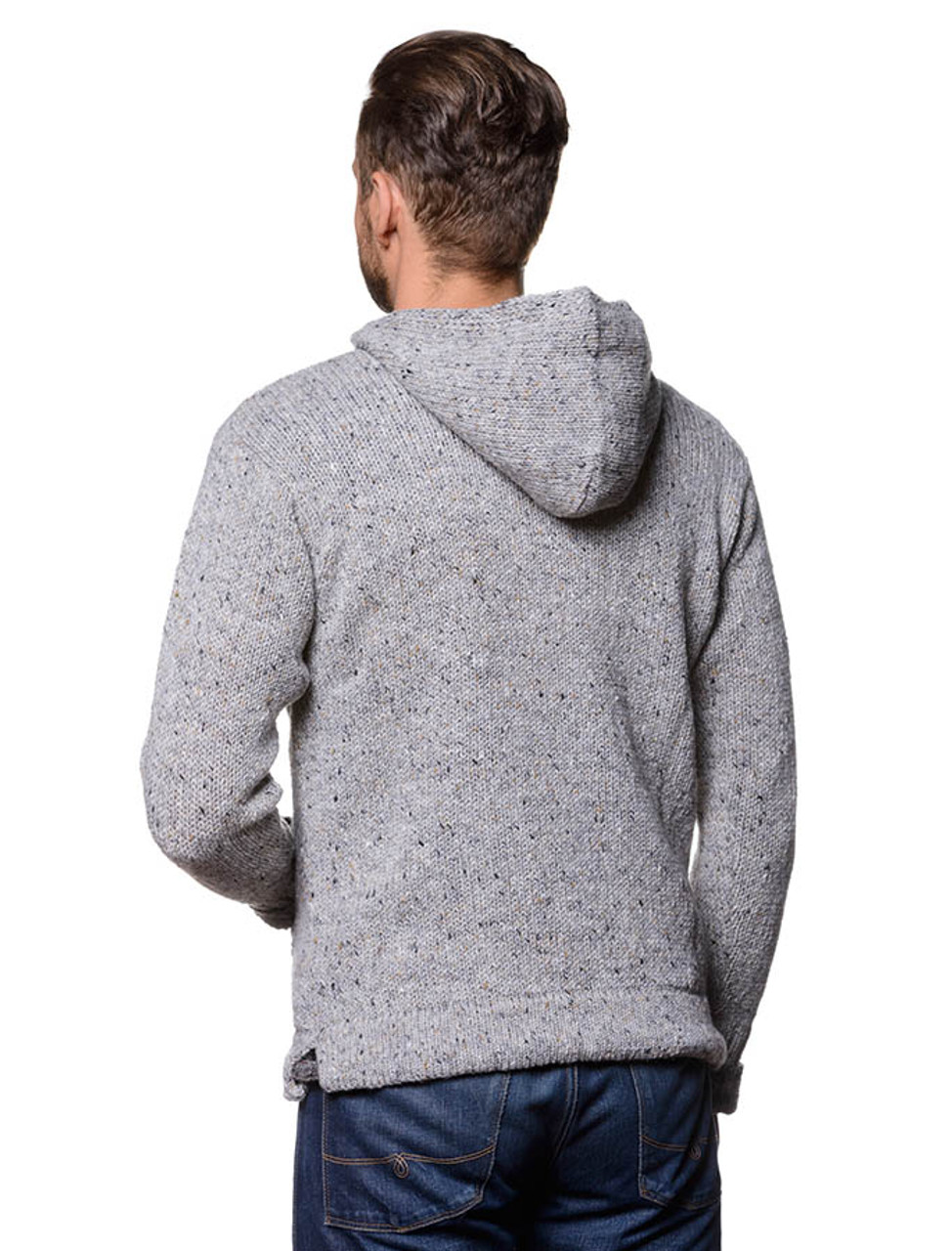 Mens wool hoodie, mens wool hoodies | clan arans