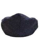 Tweed Flat Cap - Blue