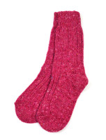 Wool Socks - Raspberry