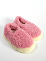 Merino Wool Slipper - Pink