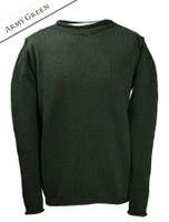 Merino Roll Neck Sweater - Army